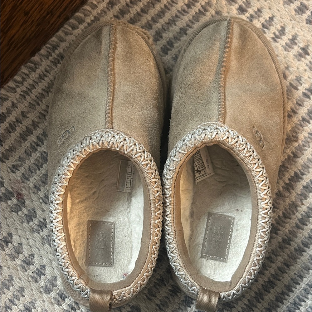 UGG Beige Suede Indoor Slippers